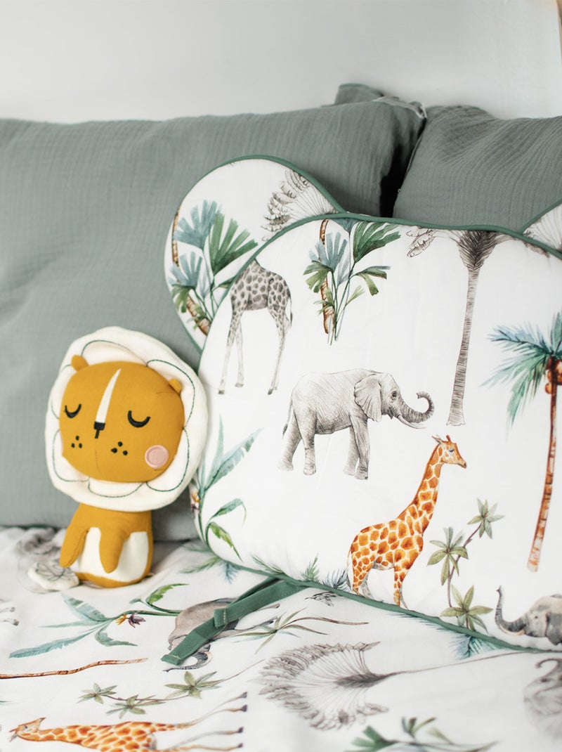 Almohada para bebé plana y reversible de algodón | SEVIRA KIDS Verde - Kiabi