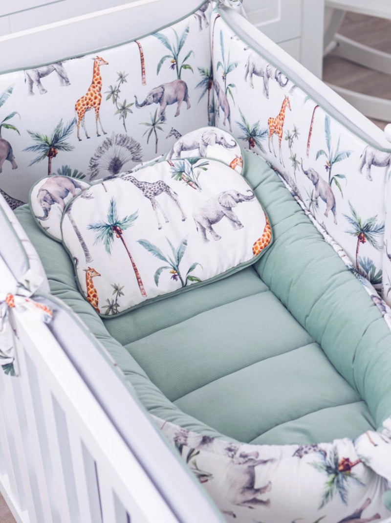Almohada para bebé plana y reversible de algodón | SEVIRA KIDS Verde - Kiabi