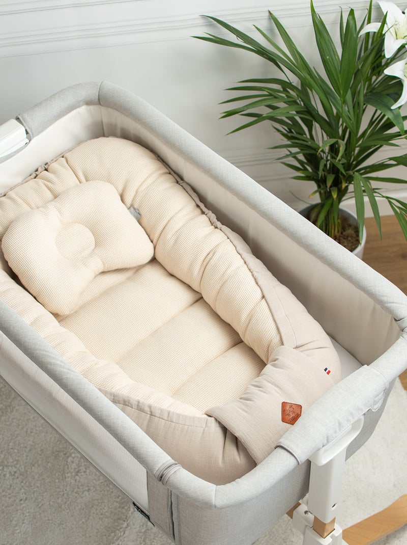 Almohada reposacabezas para bebé en muselina de algodón | SEVIRA KIDS Beige - Kiabi