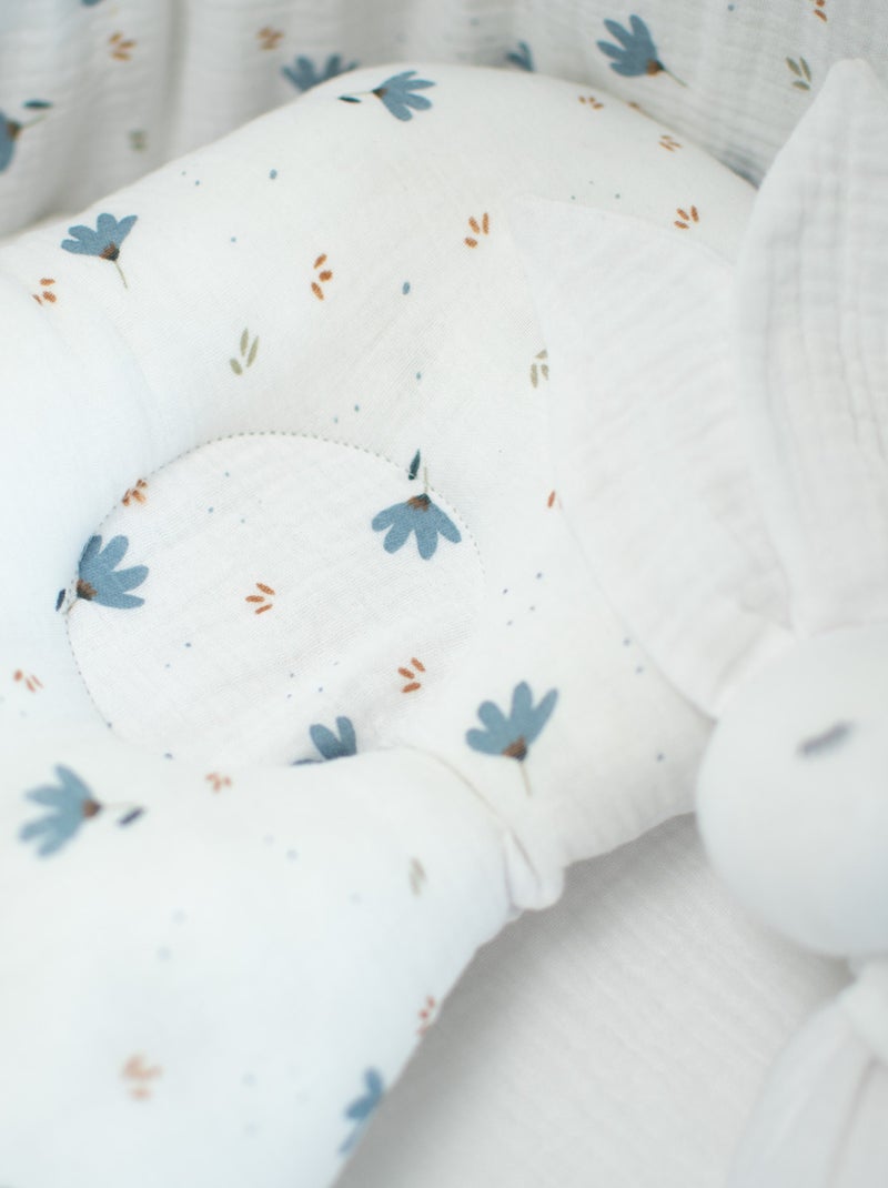 Almohada reposacabezas para bebé en muselina de algodón | SEVIRA KIDS Blanco - Kiabi