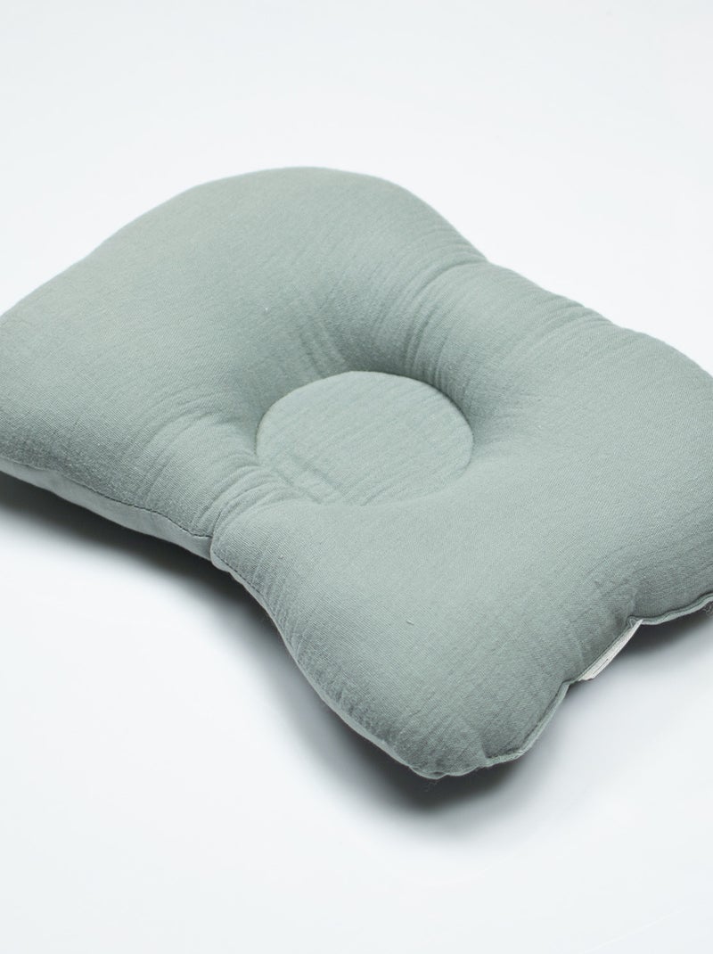 Almohada reposacabezas para bebé en muselina de algodón | SEVIRA KIDS Verde agua - Kiabi