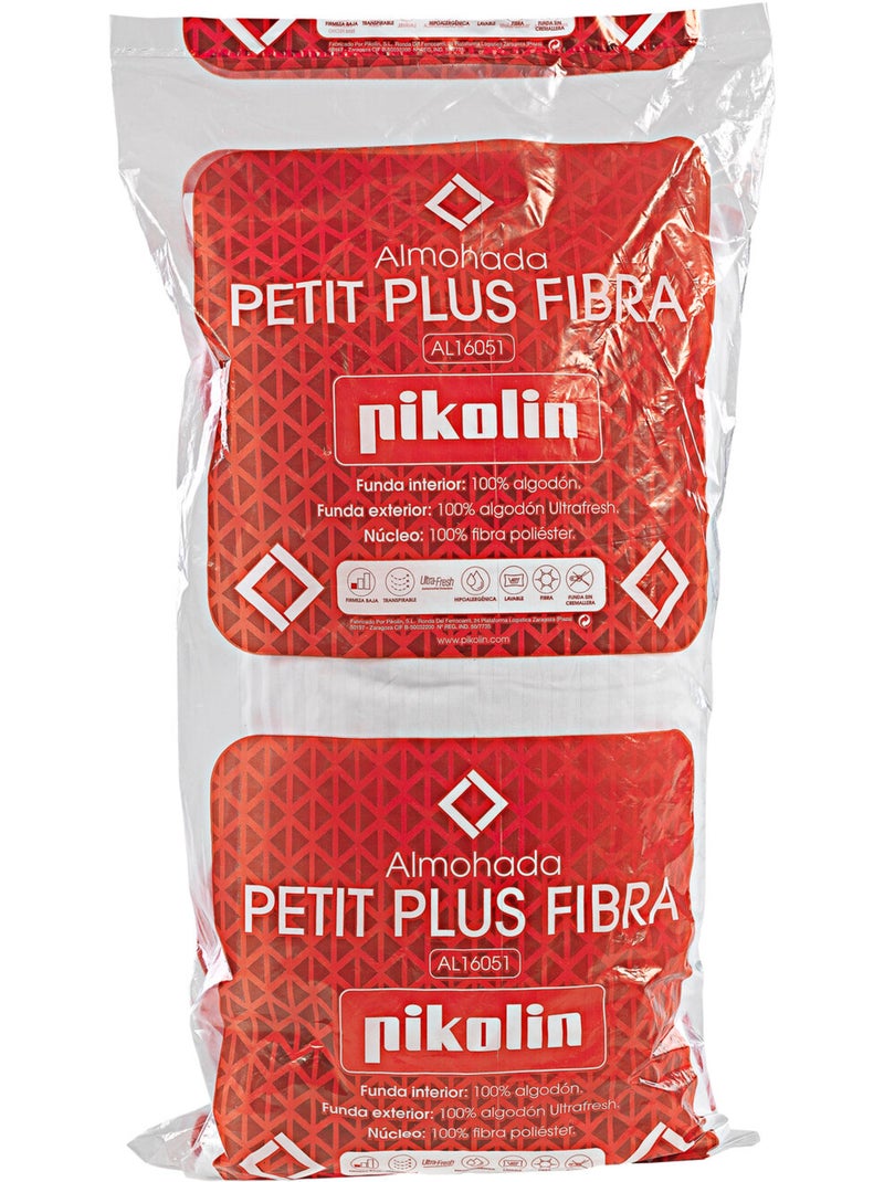 Almohada sde fibra PETIT PLUS Firmeza Baja Blanca Blanco - Kiabi