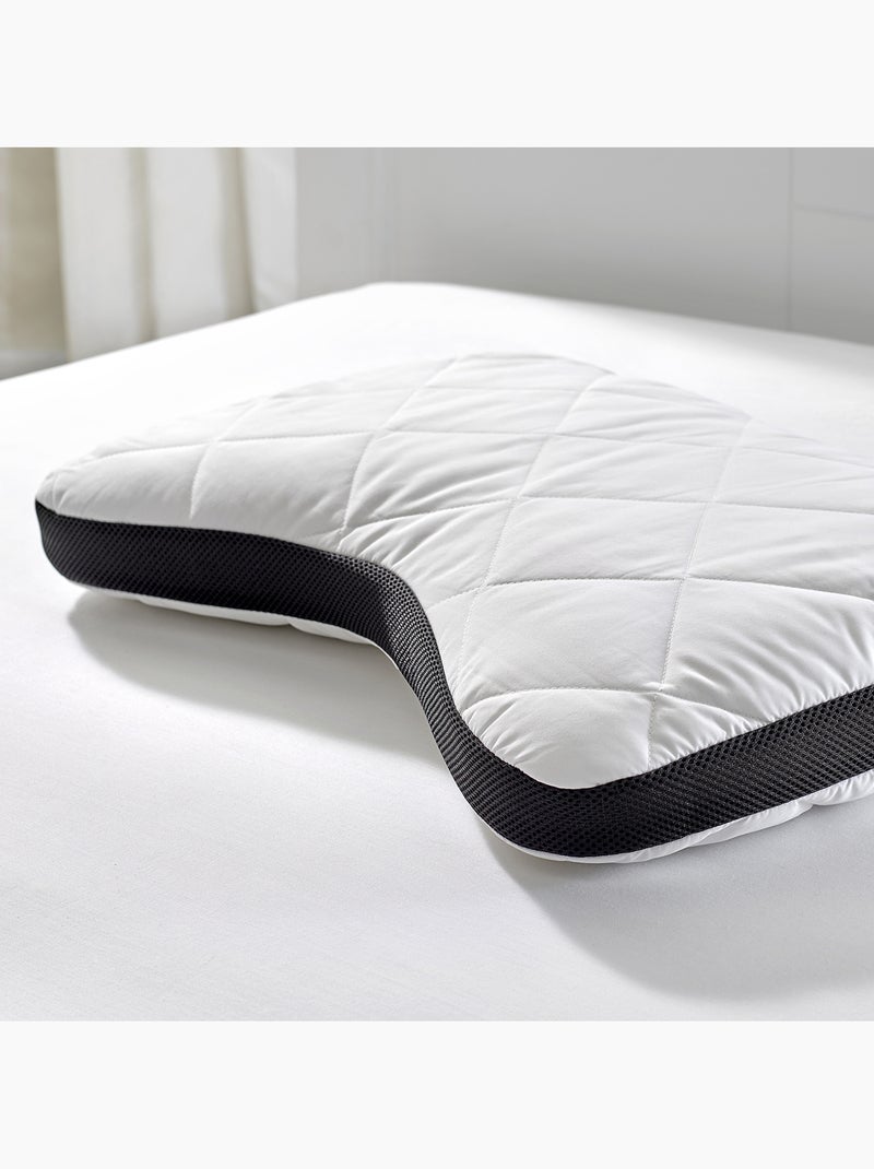 Almohada Viscoelástica Cervical - Antialérgica - Firmeza Media Blanco - Kiabi