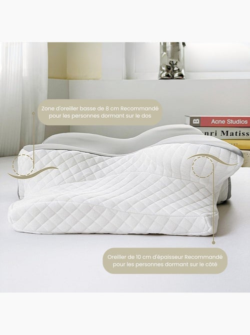 Almohadas de Poliéster Ergonomique à Mémoire de Forme PROMO LINGE - Kiabi