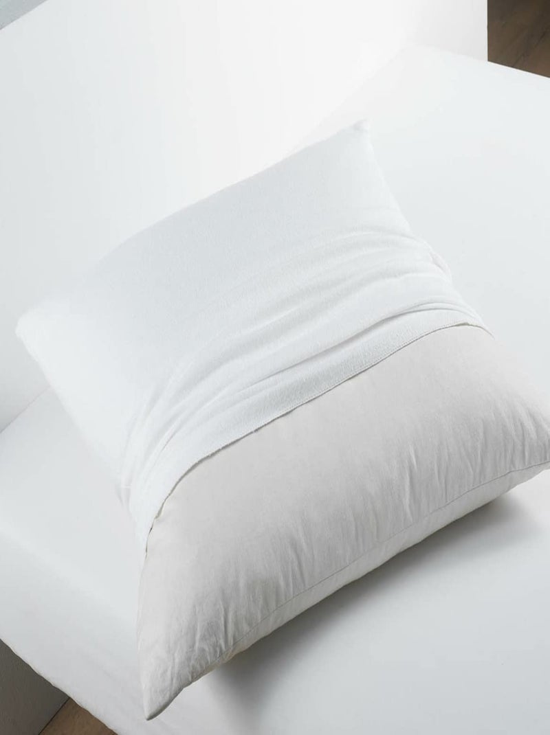 Almohadas de Poliéster Flocon Mémoire de Forme PROMO LINGE Blanco - Kiabi