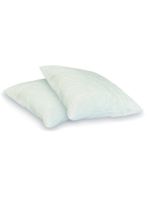 Almohadas de poliéster flocon mémoire de forme promo linge - Kiabi