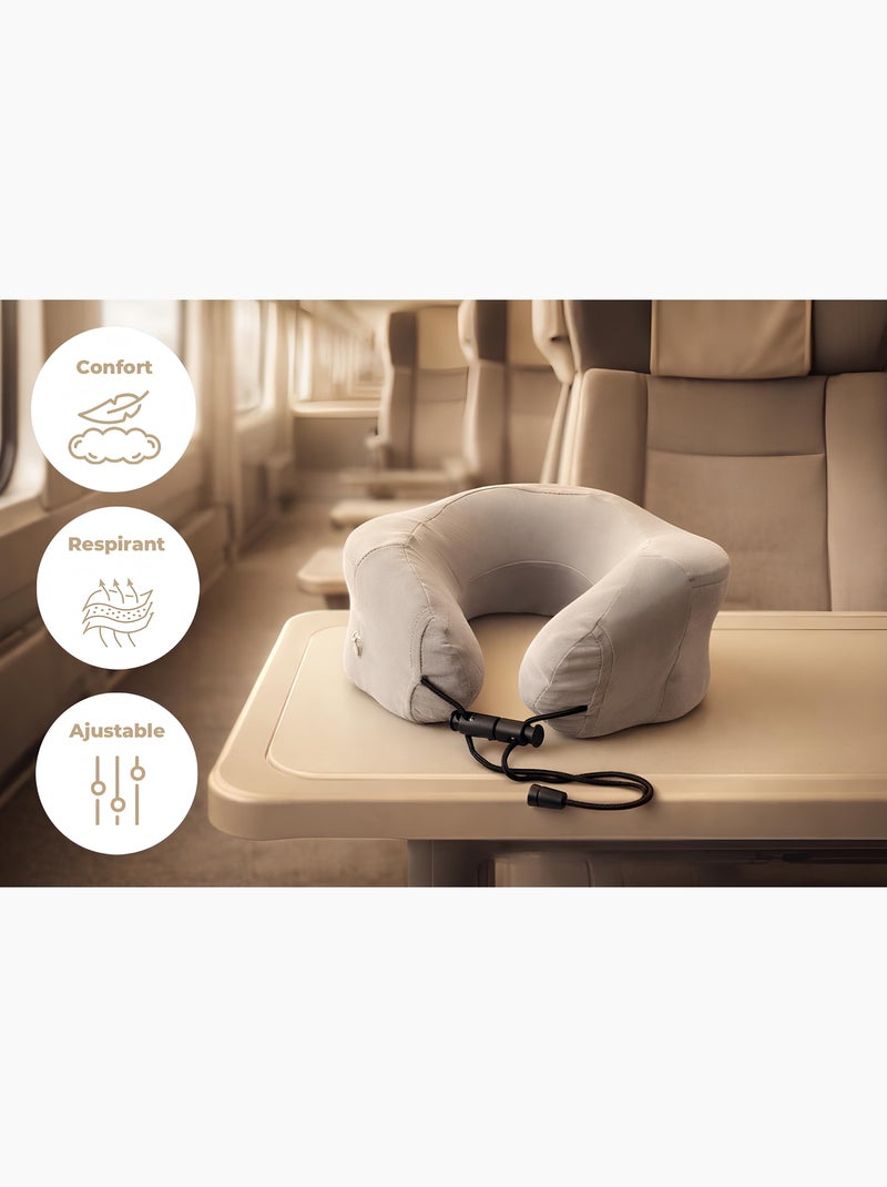 Almohadas de poliéster voyage mémoire de forme promo linge Gris antracita - Kiabi