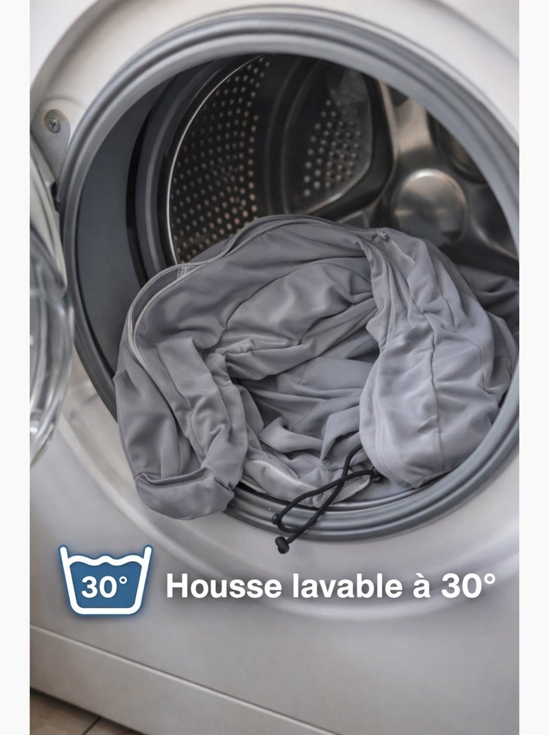 Almohadas de poliéster voyage mémoire de forme promo linge Gris antracita - Kiabi
