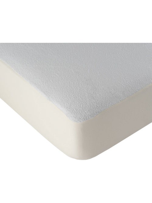 Almohadilla protectora de colchón impermeable con recubrimiento transpirable SILENCIO - Kiabi Almohadilla protectora de colchón impermeable con recubrimiento transpirable SILENCIO - Kiabi
