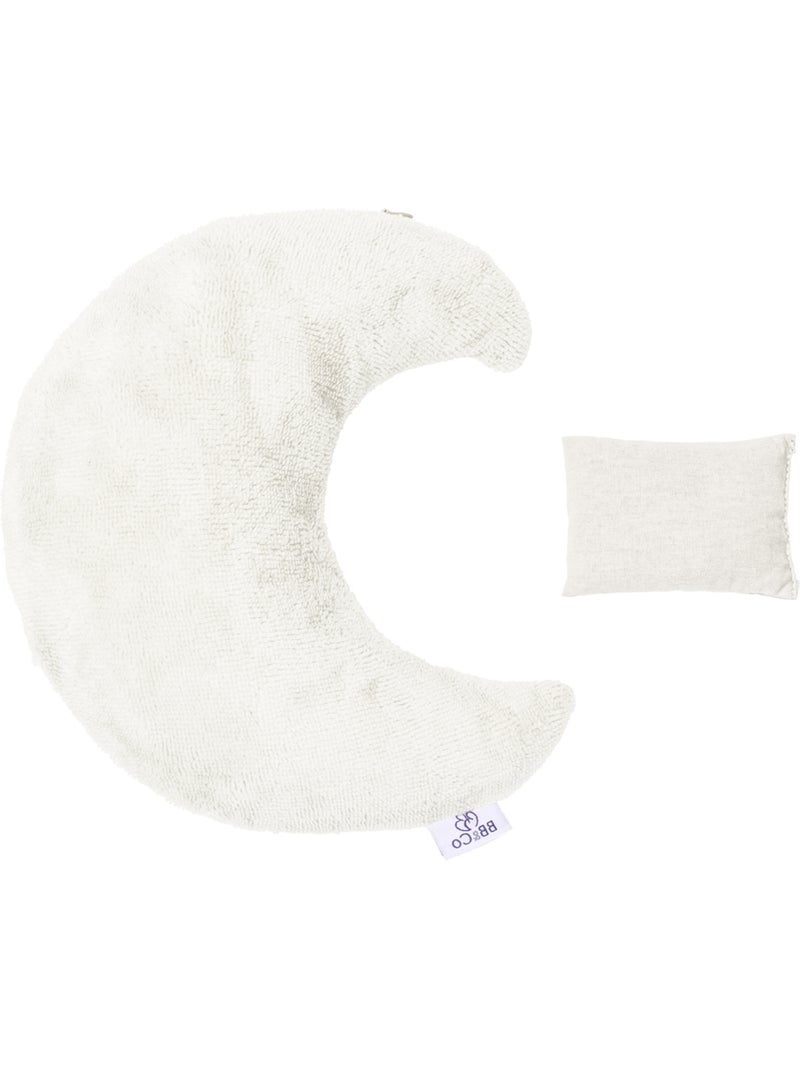 Almohadilla térmica bebé en forma de luna con semillas de colza | bb&co Crudo - Kiabi