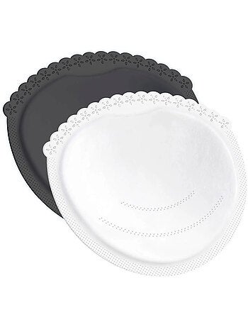 Almohadillas absorbentes de lactancia 40 piezas blanco y negro - Difrax