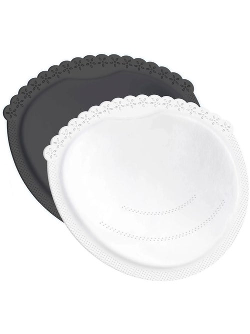 Almohadillas absorbentes de lactancia 40 piezas blanco y negro | Difrax - Kiabi
