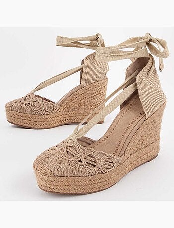 Alpargata De Cuña Para Mujer. Montevita Spartsum