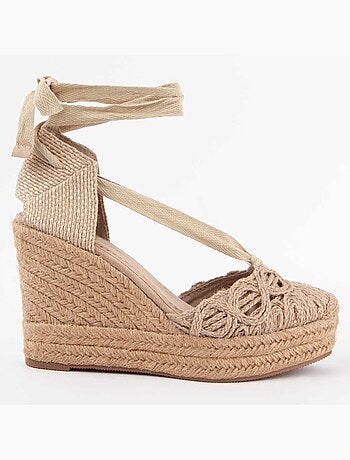 Alpargata De Cuña Para Mujer. Montevita Spartsum