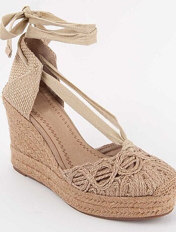 Alpargata De Cuña Para Mujer. Montevita Spartsum