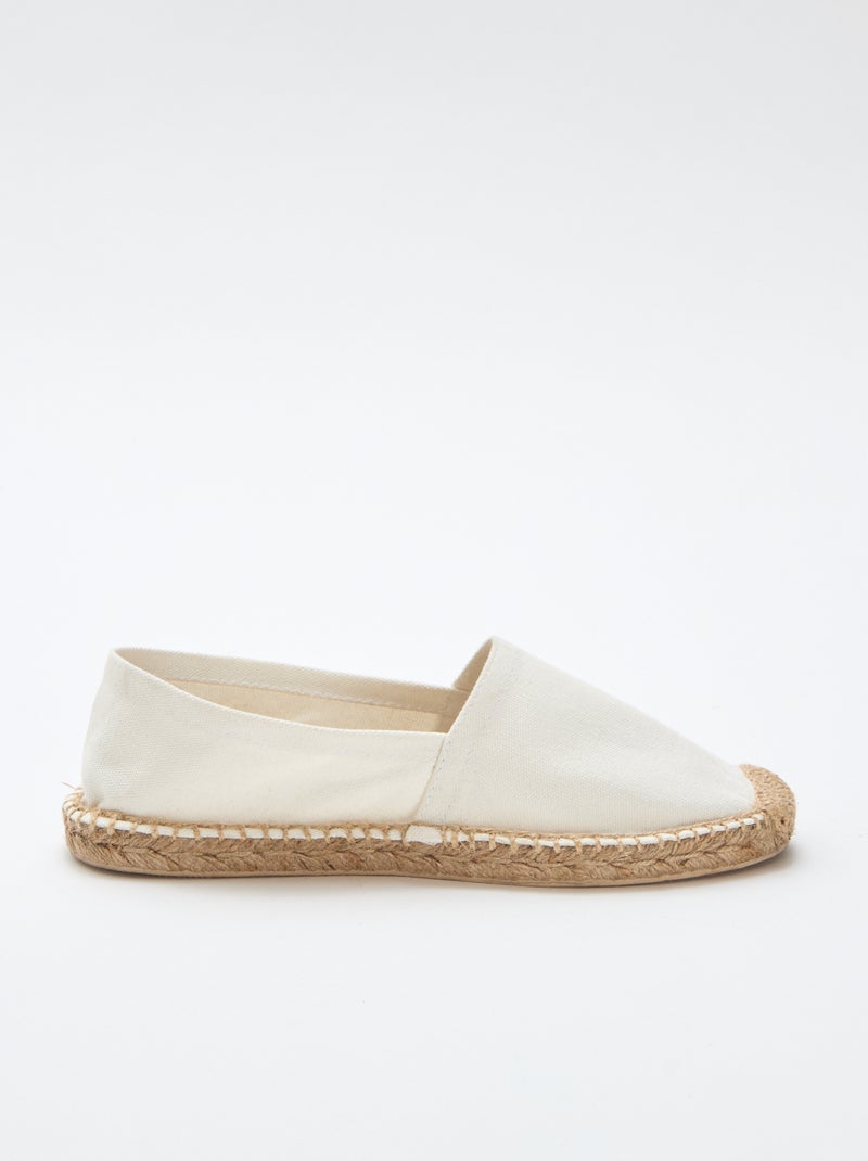 Alpargatas con estampado Beige - Kiabi