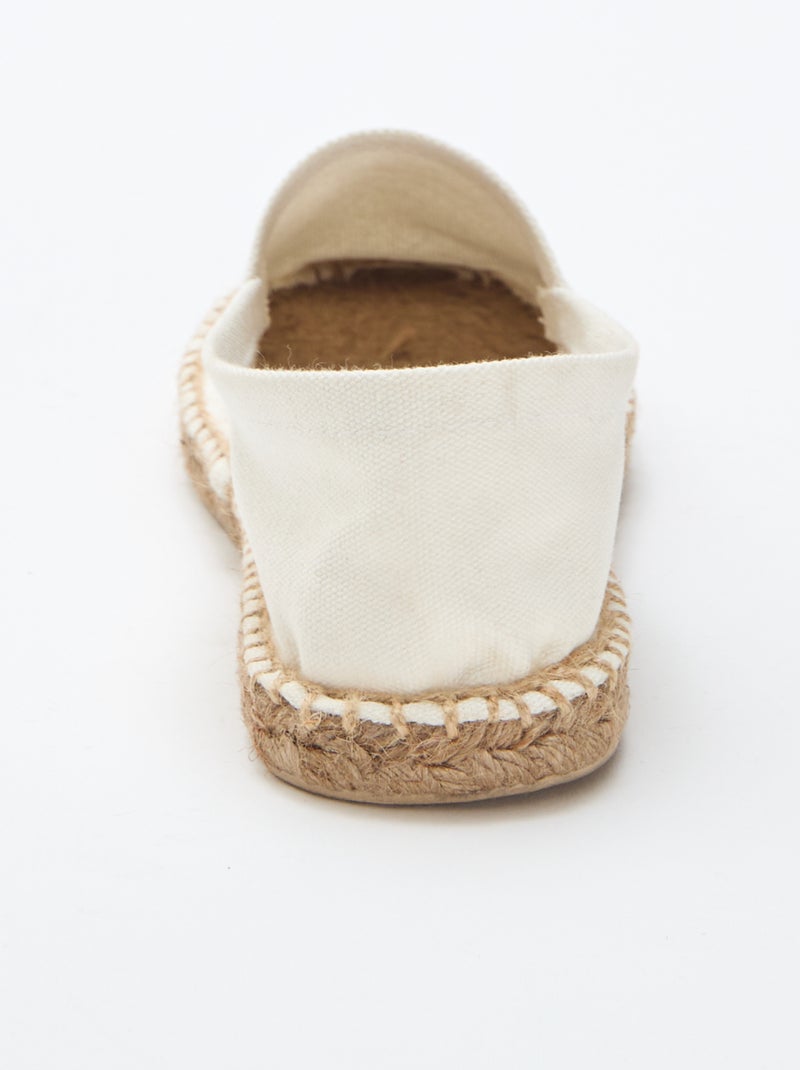 Alpargatas con estampado Beige - Kiabi