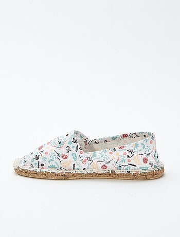 Alpargatas con estampado de flores