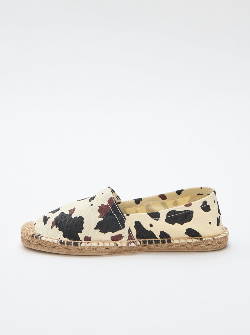 Alpargatas con estampado Marron - Kiabi
