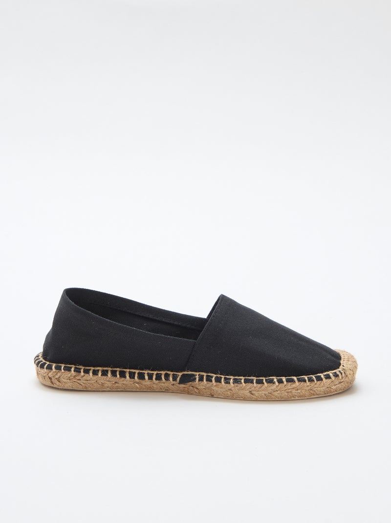 Alpargatas con estampado Negro - Kiabi