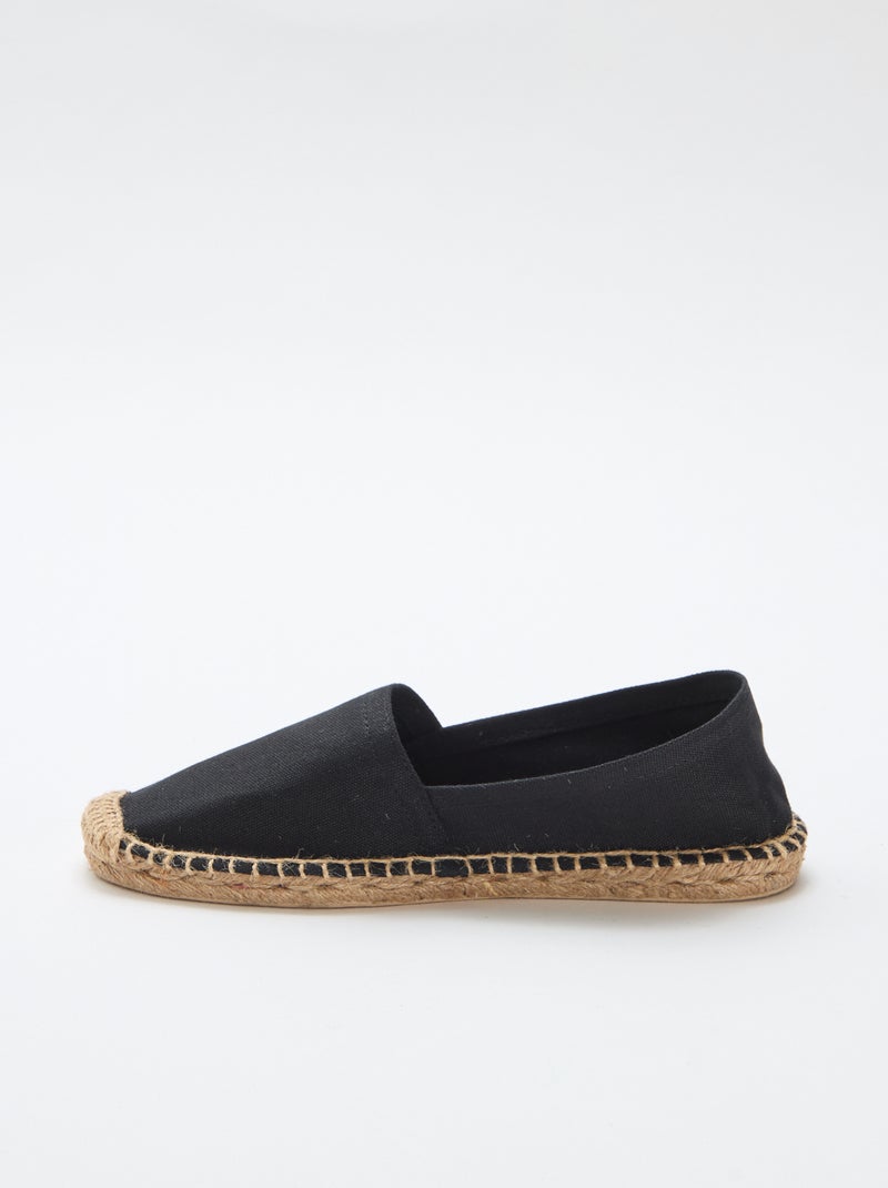 Alpargatas con estampado Negro - Kiabi