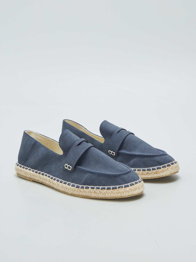 Alpargatas con forma de mocasines AZUL - Kiabi