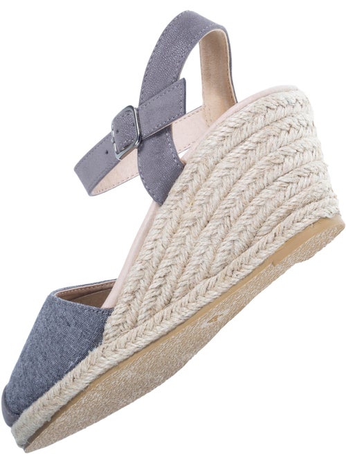 Alpargatas con tacón de 6 cm, ultracómoda, suela con memoria de forma - Kiabi