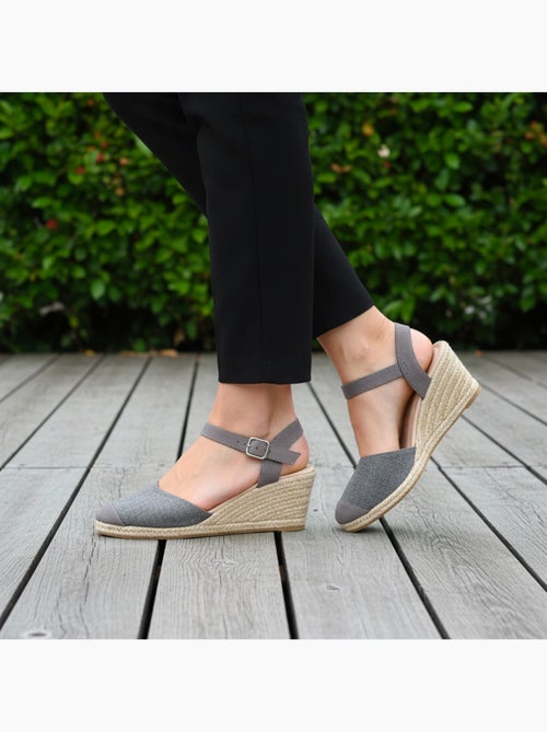 Alpargatas con tacón de 6 cm, ultracómoda, suela con memoria de forma  Isotoner - Kiabi