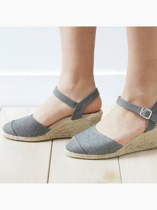 Alpargatas con tacón de 6 cm, ultracómoda, suela con memoria de forma  Isotoner - Kiabi