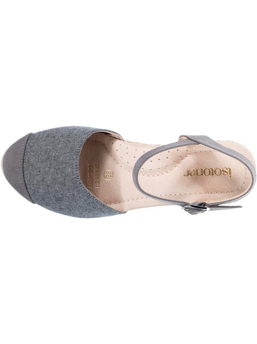 Alpargatas con tacón de 6 cm, ultracómoda, suela con memoria de forma  Isotoner - Kiabi