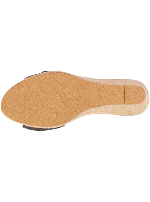 Alpargatas con tacón de 6 cm y Puntera abierta con detalle de lazo  Isotoner - Kiabi