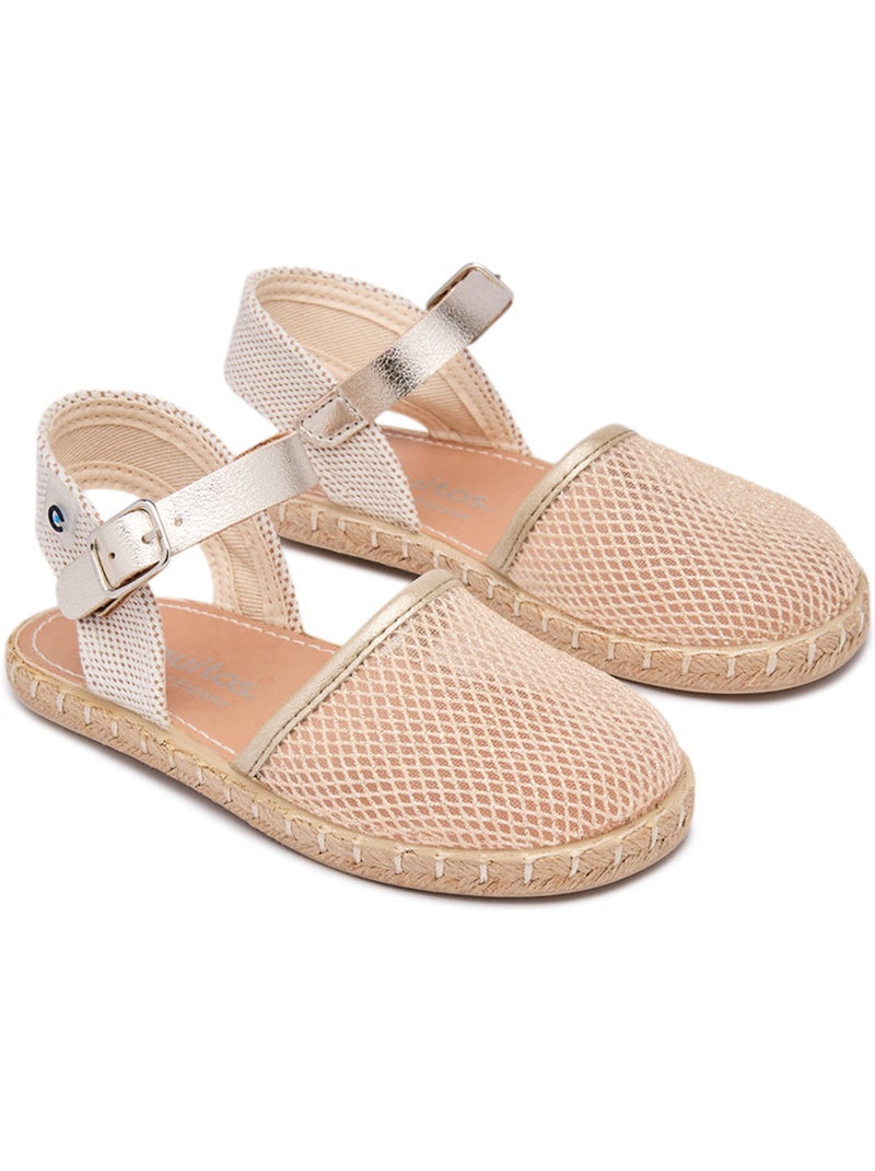 Alpargatas Conguitos Malla Brillante Oro - Kiabi
