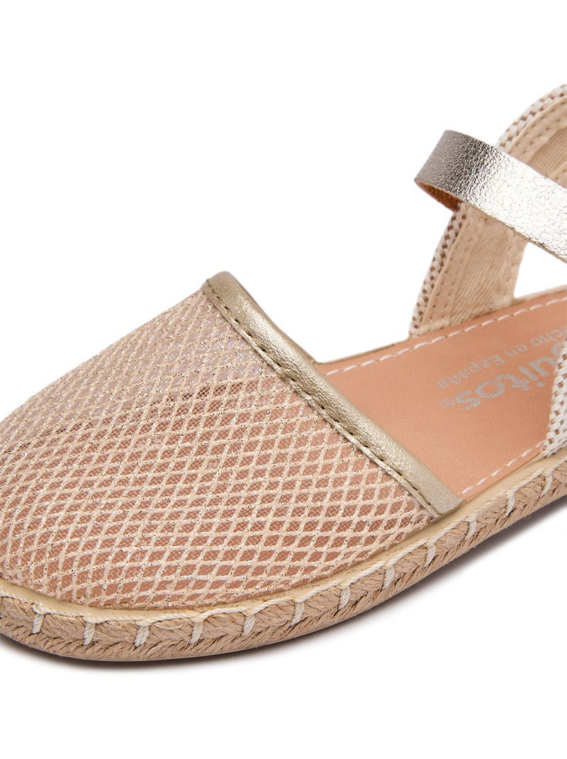 Alpargatas Conguitos Malla Brillante Oro - Kiabi