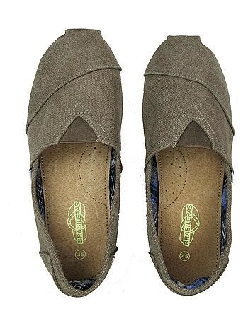 Alpargatas de hombre Brasileras con suela de goma
