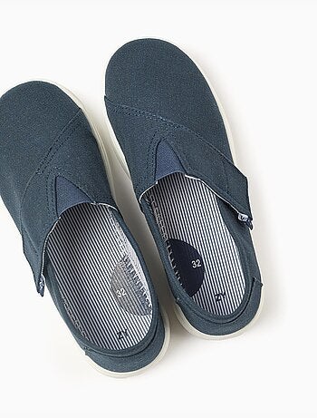 Alpargatas de lino con tira autoadherente