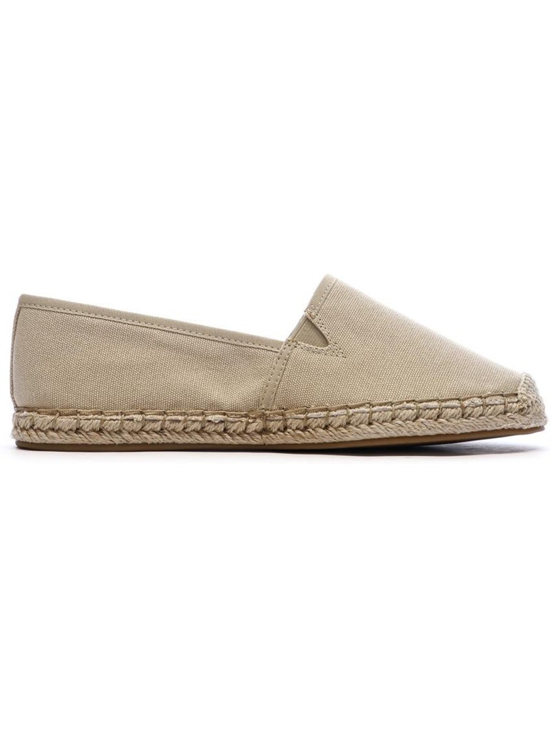 Alpargatas de lona con bandera tommy hilfiger para mujer Beige - Kiabi