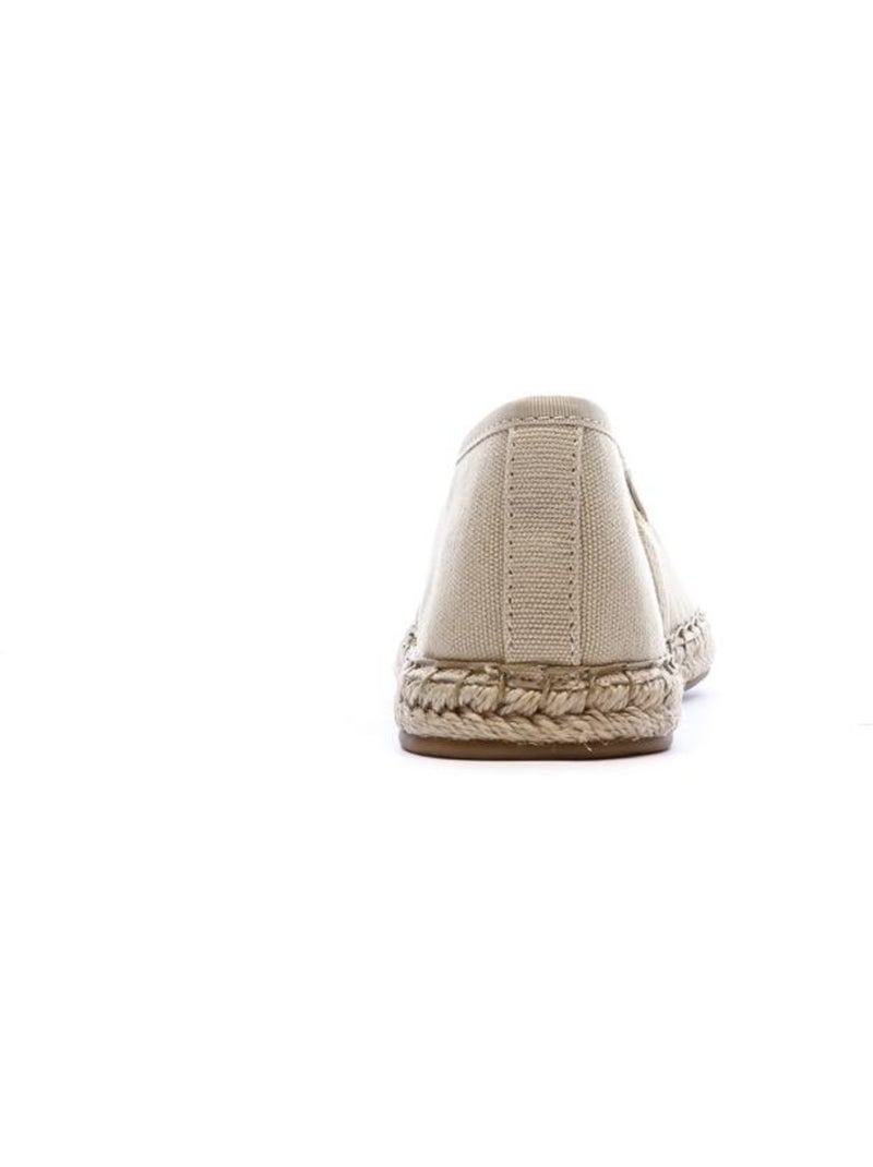 Alpargatas de lona con bandera tommy hilfiger para mujer Beige - Kiabi