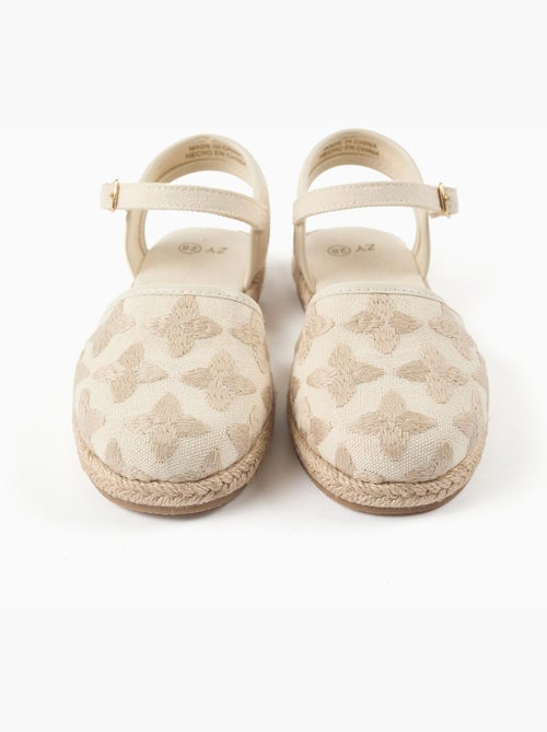 Alpargatas de tela con pulsera con hebilla - Kiabi