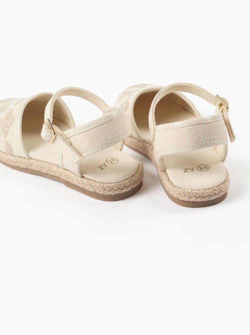 Alpargatas de tela con pulsera con hebilla - Kiabi