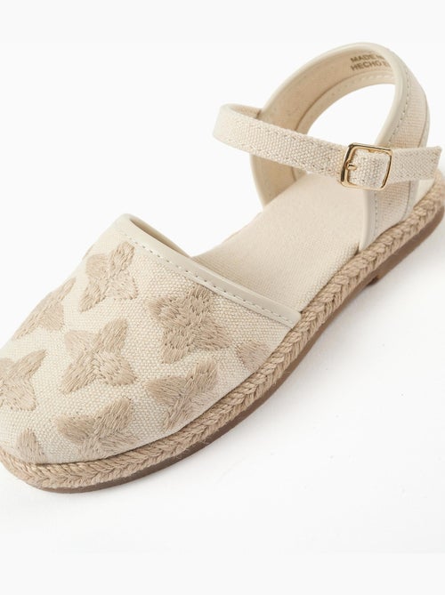 Alpargatas de tela con pulsera con hebilla - Kiabi