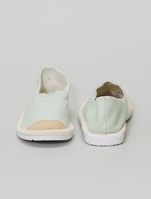 Alpargatas de tela - verde - Kiabi - 12.00€