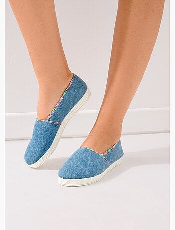 Alpargatas denim ancho confort