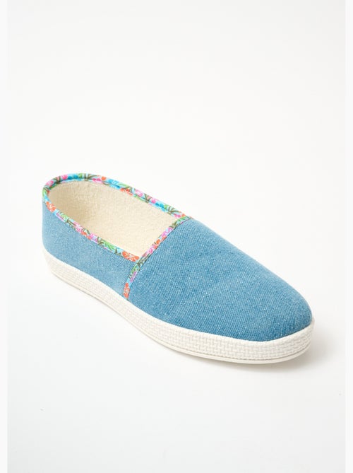 Alpargatas denim ancho confort - Kiabi