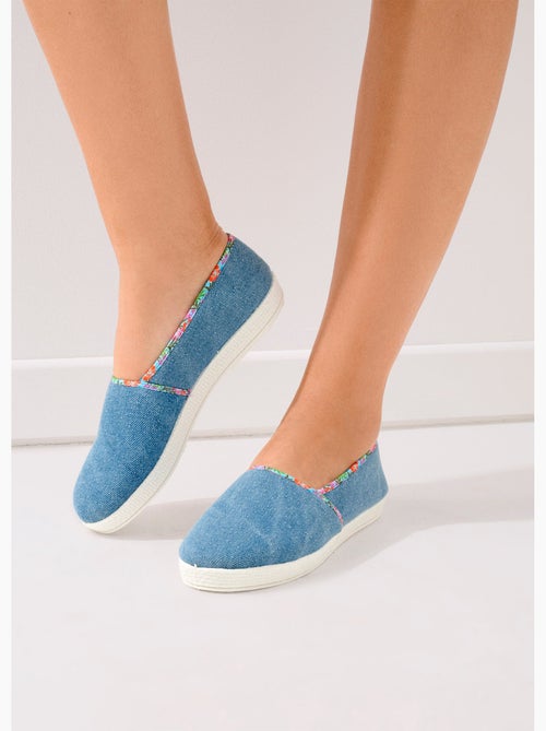 Alpargatas denim ancho confort - Kiabi