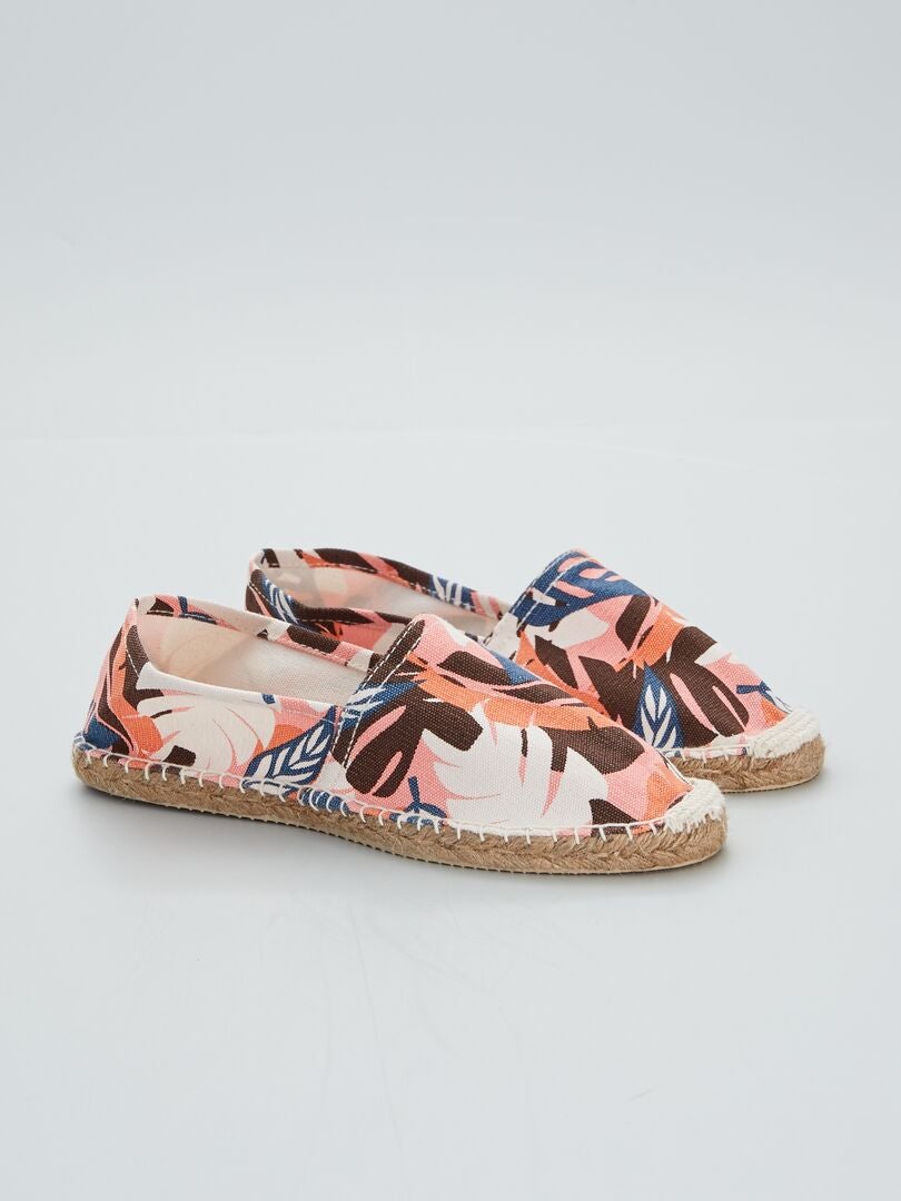 Alpargatas estampadas NEGRO - Kiabi
