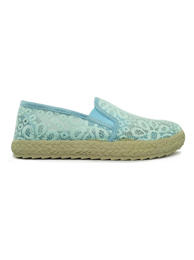 Alpargatas unisex Brasileras con suela de goma Azul cielo - Kiabi