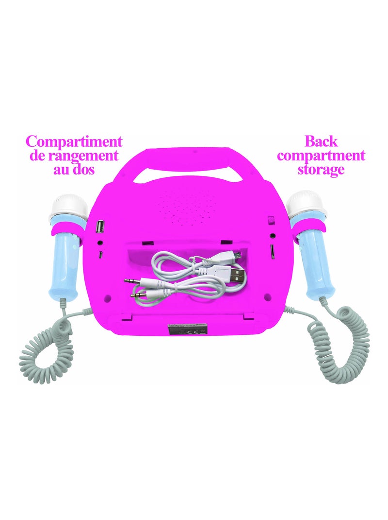 Altavoz Bluetooth Barbie con micrófono y efectos de luz Rosa - Kiabi