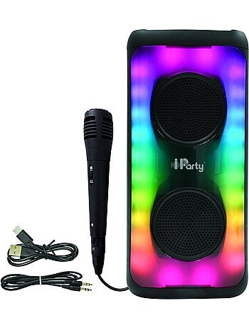 Altavoz bluetooth® con efecto llama y micrófono – tamaño grande