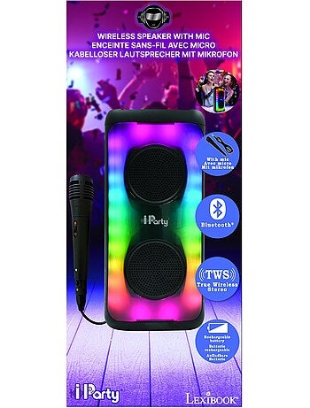 Altavoz bluetooth® con efecto llama y micrófono – tamaño grande