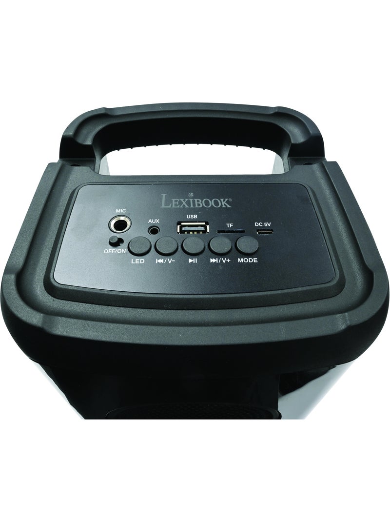 Altavoz bluetooth® con efecto llama y micrófono – tamaño grande Negro - Kiabi